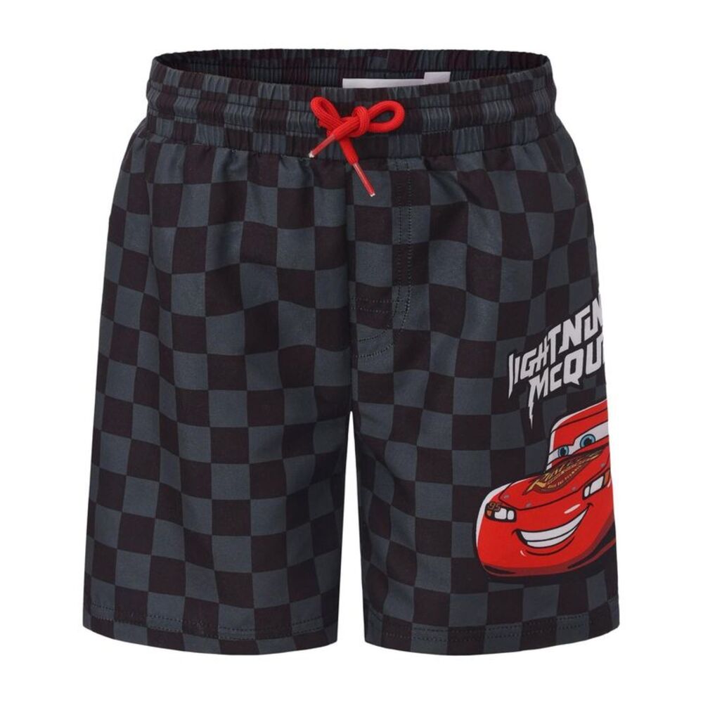 Cars Childrens/Kids Lightning McQueen Swim Shorts / Black/Gray/Red